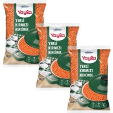 Yayla Yerli Kırmızı Mercimek 2 kg X3
