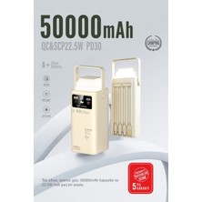 Kensa 50.000 Mah Outdoor LED Işıklı Hızlı Şarj Powerbank – Usb-C & Çoklu Cihaz Desteği