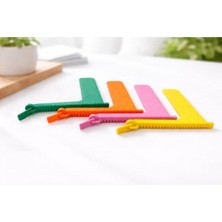 3 Lürenkli Fermuar Tasarımlı Kitap Ayracı – Sayfa Ayırıcı, Misterionstudiostik Ayraç (3'lü Set)