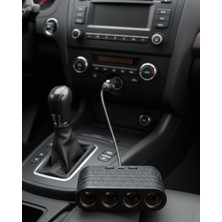Astraltech Araçlar Için 4 Lü Çakmak Çoklayıcı Type C USB ve Koruma Sistemli
