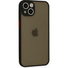 Hype Store Ggm Aksesuar iPhone 13 ile Uyumlu Arka Kısmı Mat Şeffaf Yapıya Sahip Kenarları Silikon Tpu Malzemede