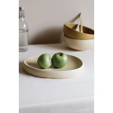 Hype Store Beige & Stone Doğal Dokunuş Seramik Sunum Tabağı