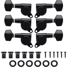 Hype Store Ab1-Bk Akustik Gitar Kaliteli Burgu Takımı Yedek Parça Siyah Renk