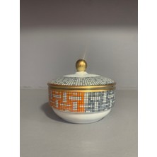 Konyax Honey Kapaklı Porselen Şekerlik