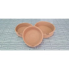 Hype Store Ev Banyo Hasır Sepet 3 Adet Kahve Yuvarlak Jüt Kordon Halat Ip Örme Sepet Dekoratif Düzenleyici Orga