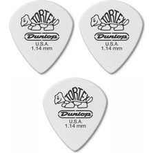 Jim Dunlop 478R1.14 3 Adet Beyaz Gitar Penası (1.14 Mm) Tortex White Jazz Iıı