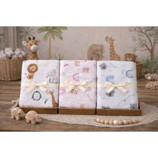 Pico Baby Çok Amaçlı Müslin Örtü & Battaniye / 3'lü Set / %100 Pamuk / Oeko-Teks Sertifikalı /  80X80 cm