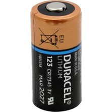 Duracell CR123A Ultra Lityum Pil 3 Volt Kamera Uyumlu Yüksek Kapasite Güç Kaynağı