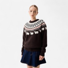 Hunter Originals Ashie Kadın Kahverengi Kazak Kadın Kahverengi Kazak HARW0074251-CB