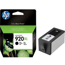 Lazer Ofis Malzemeleri HP CD975A (920XL) Siyah Orjinal Kartuş Yüksek Kapasite - HP 6000 / 6500 (T2290)A U Kutu 1.200 SAYFA