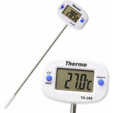 Hype Store Zauss Thermo TA-288 Oynar Başlıklı Dijital Mutfak Yemek Termometresi Paslanmaz Çelik Sıcaklık Ölçer