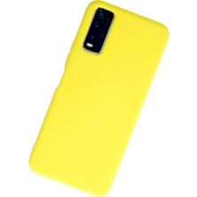 Epilons Newface Y11S Kılıf Nano Içi Kadife Silikon - Sarı
