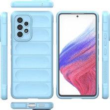 Olinea Newface Galaxy A53 5g Kılıf Optimum Silikon - Sky Blue