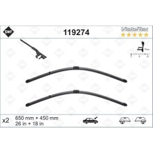 Valeo Storozal Silecek Supurgesi Swf Ruzgarlikli Flat 650MM-450MM Bmw F10 F01 F07