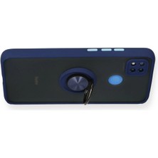 Olinea Newface Redmi 9c Kılıf Montreal Yüzüklü Silikon Kapak - Lacivert
