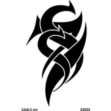 Airbrush Tattoo Tribal Karma Yapışkanlı Stencil Süsleme ve Boyama Kalıbı