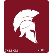 Airbrush Tattoo Miğfer Yapışkanlı Stencil Süsleme ve Boyama Kalıbı