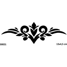 Airbrush Tattoo Bel Ortası Yapışkanlı Stencil Süsleme ve Boyama Kalıbı Stencil Kalıp