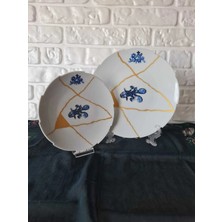 Konyax Pasta ve Servis Tabağı Set 6 Kişilik 12 Parça Abra