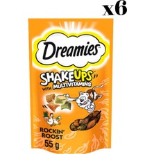Dreamies Shakeups Tavuklu ve Ördekli Kedi Ödül Bisküvisi 55GR x 6 Adet