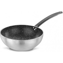 Ulutaş 24 cm Wok Tava 3 mm Elit Boyalı