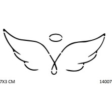 Airbrush Tattoo Çizgi Kanat Yapışkanlı Stencil Süsleme ve Boyama Kalıbı