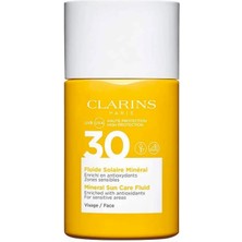 Hype Store Clarins Sun Care Fluid For Face Güneş Kremi Spf 30 1 Paket (1 x 30 Ml)