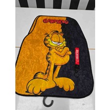 Şimika Garfıeld Desen Kaymaz Taban Dekoratif Oto Halı Paspas Üniversal Yıkanabilir Her Araca Uyumlu(Kancalı Kumaş Anahtarlık Hediyeli)