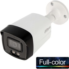Kaia Life Dahua HAC-HFW1209TLMP-A-LED-0360B, 2mpix, 3.6mm Lens, 40 mt Gece Görüşü, Full Color, Dahili Mikrofon, 4 In 1, IP67, Bullet Kamera