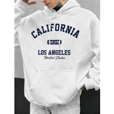 Kaliforniya Los Angeles Baskılı Erkek Kapüşonlu Hip Hop Çok Renkli Kapüşonlular Polar Moda Ka