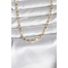 Mç Plus Erb cm 14K Gold Renk Arpa Model 45 cm Kadın Kolye