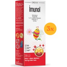 Ocean Imunol Ballı Çilekli Şurup 150 ml - 3 Adet (450 Ml) - Dezenfektan Hediyeli (%72 Alkol)