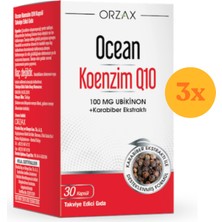Ocean Koenzim Q10 100 Mg 30 Kapsül - 3 Adet (90 Kapsül)