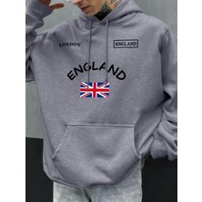 Londra Ingiltere Birliği Tasarım Erkekler Hoodie Sonbahar Büyük Boy Giyim Cep Hip Hop Kazak P
