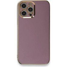 Olinea Newface Iphone 12 Kılıf Volet Silikon - Mor