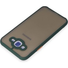 Starseven Newface Galaxy J7 Kılıf Montreal Silikon Kapak - Yeşil