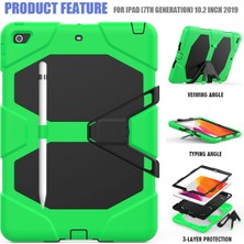 Epilons Newface Ipad 10.2 (7.nesil) Kılıf Griffin Tablet Kapak - Yeşil