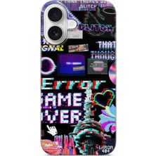 Lelia iPhone 16 Uyumlu Baskılı Şeffaf Telefon Kılıfı | Koleksiyon: Neondream District