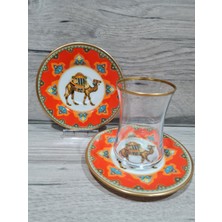 Konyax Camello 6 Kişilik 12 Parça Çay Seti