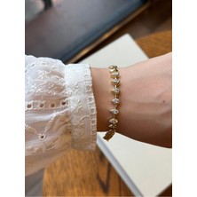 Houseki Damla Taşlı Bileklik 14K Kararmaz