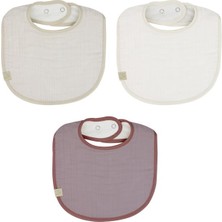 NW NessiWorld Nessiworld Müslin Önlük 3'lü 60101 Taş Ekru Antrasit