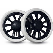 Dystopia Çok Amaçlı Lüks Ses Yapmaz Pazar Arabası Tekerliği 17 cm