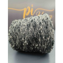 Pi Yarn Fashion Mill Böcekli Ip Vizon-Siyah 200GR