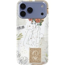 Lelia iPhone 17 Pro Uyumlu Baskılı Şeffaf Telefon Kılıfı | Koleksiyon: Oneline Essence