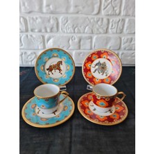 Konyax 6 Kişilik Kahve Seti Cavallo