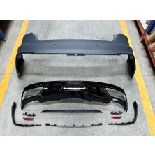 İTHAL 8W0807067KGRU + 8W0807521ACRU6 Arka Tampon Set S-Line (Siyah Çıtalı) A4 2020-