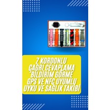 Akıllı Saat Çağrı Cevaplayabilen Unısex 7 Kordonlu Müzik Dinleme