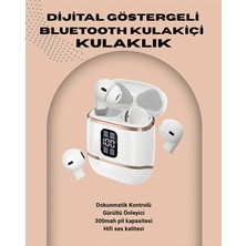 Genel Tedarik Kulakiçi Bluetooth Kulaklık V5.3 – 4’lü Set Dijital Ekranlı Gürültü Engel - EMTHBA8520-7