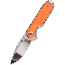 Qsp Nebula | Turuncu Kemik Sap | Liner Lock | 14C28N Çelik Çakı | QS168-D