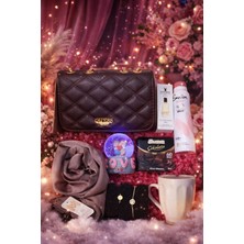OEM Sevgililer Gününe Özel Çanta Şal Takı ve Parfüm Premium Konsept Hediye Kutu Seti